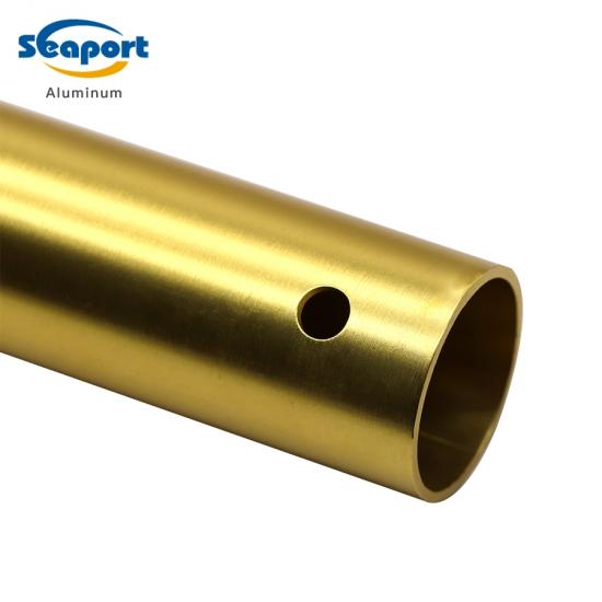 Golden Anodized Aluminum Round Hollow Tube Supplier